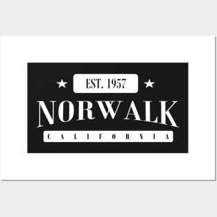 Norwalk Est. 1957 (Standard White) Posters and Art